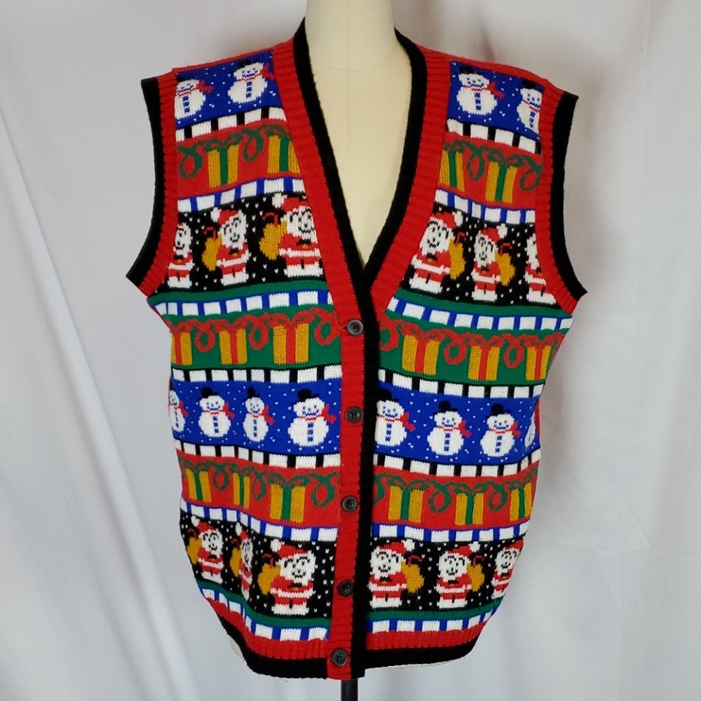 Avon Style Vintage Knit Sweater Vest, M/L